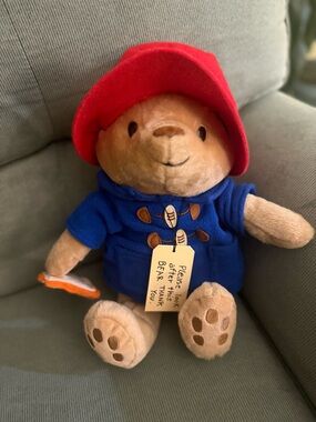 Plush Toy in Blue Coat and Red Hat